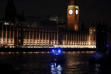 London England. Four people including a police officer and his attacker have been killed in two related incidents outside the H