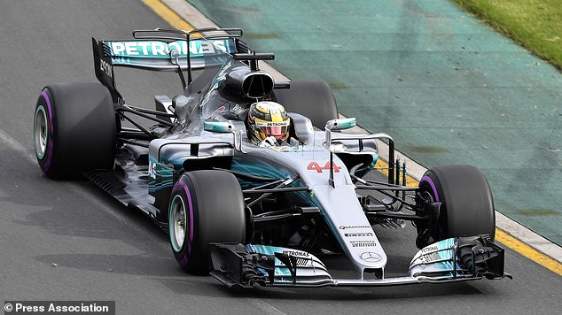 Mercedes driver Lewis Hamilton of Britain steers his car