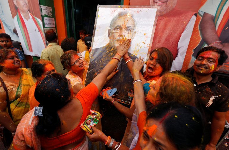 Modi wins landslide election victory in India’s biggest state