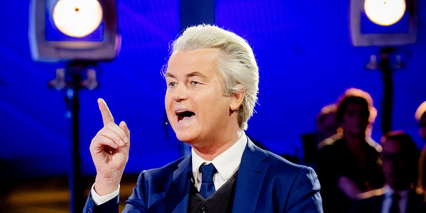 PVV party leader and firebrand anti Islam lawmaker Geert Wilders