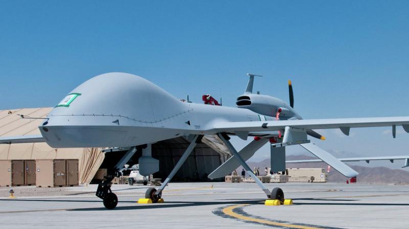 The sensor-rich MQ-1C Gray Eagle is capable of carrying Stinger and Hellfire missiles as well as other armaments