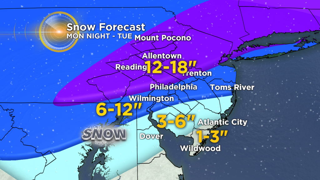 Major Winter Storm on Tap for Tuesday