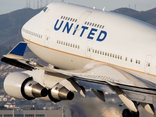 A United Airlines Boeing 747 is shown in this 2016 file