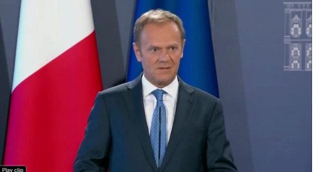 EU President Donald Tusk at the Malta summit March 31 2017 Frank Prenesti