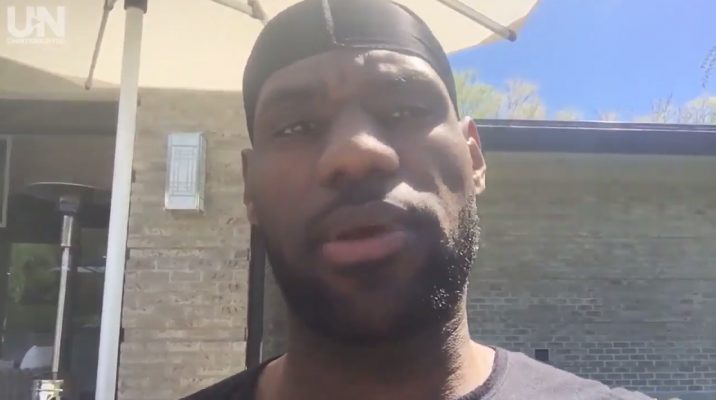 Video Le Bron James Sends Message to Warriors Head Coach Steve Kerr