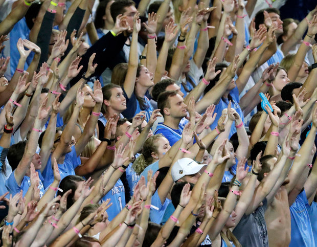 North Carolina fans are hoping to snag another national basketball title Monday night against high-flying Gonzaga