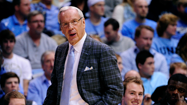 North Carolina men's basketball head coach Roy Williams