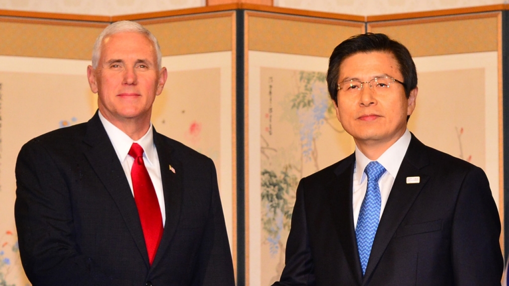 The US Vice President has warned North Korea that Donald Trump's resolve shouldn't be tested