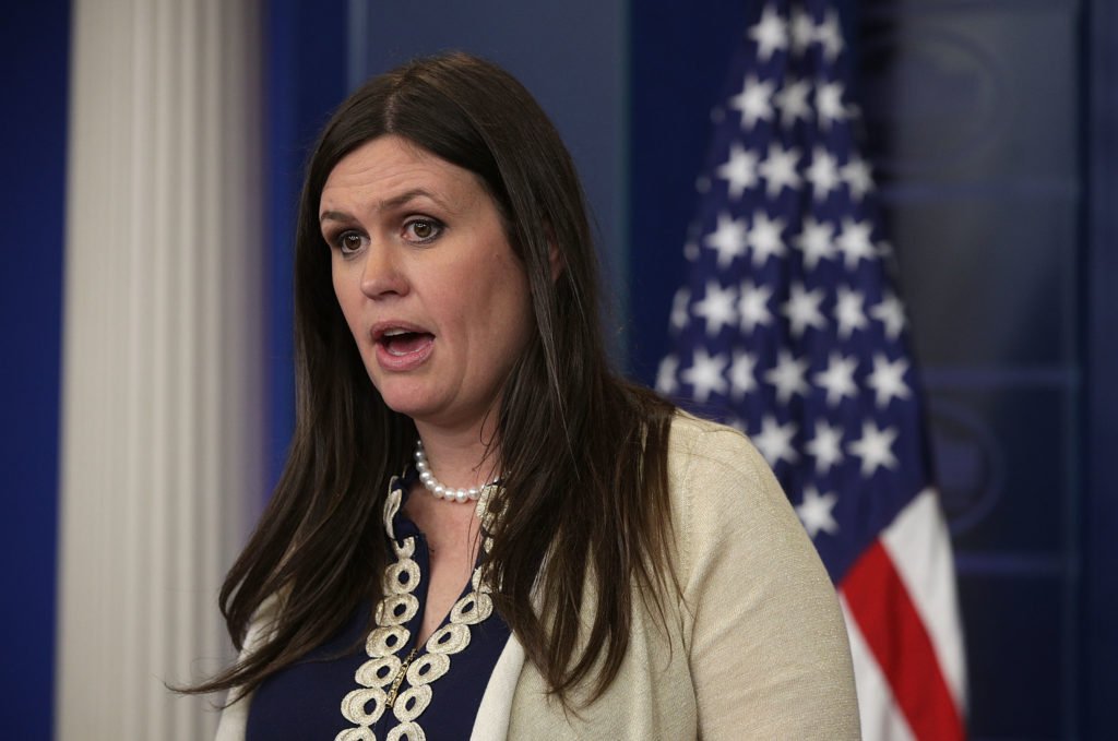 Deputy White House Press Secretary Sarah Sanders Holds Daily Press Briefing