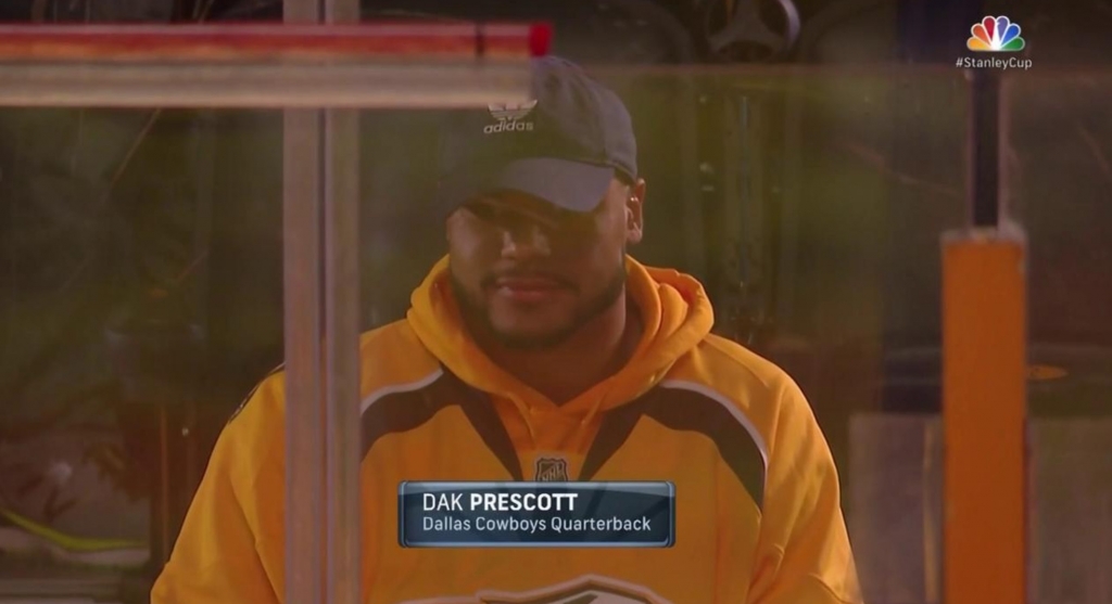 Dak Prescott was rocking Nashville Predators gear and nobody knows why