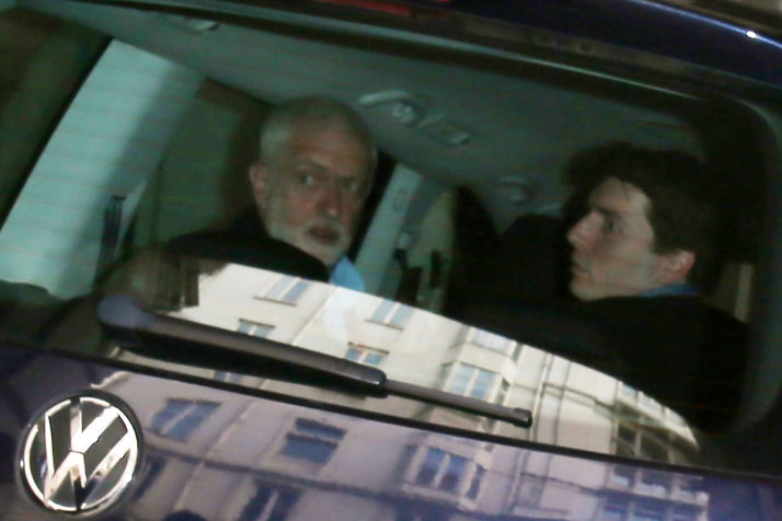 Jeremy Corbyn's vehicle hit BBC Cameraman Giles Wooltorton | Neil P. Mockford  Getty Images