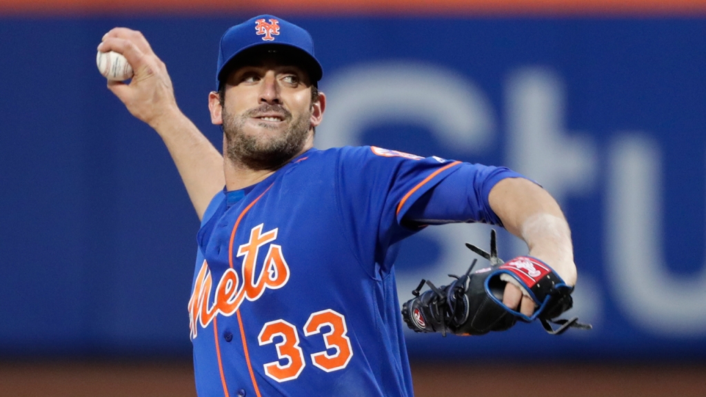 FILE- New York Mets&#39 Matt Harvey delivers a pitch during the first inning of a baseball game against the Washington Nationals Friday