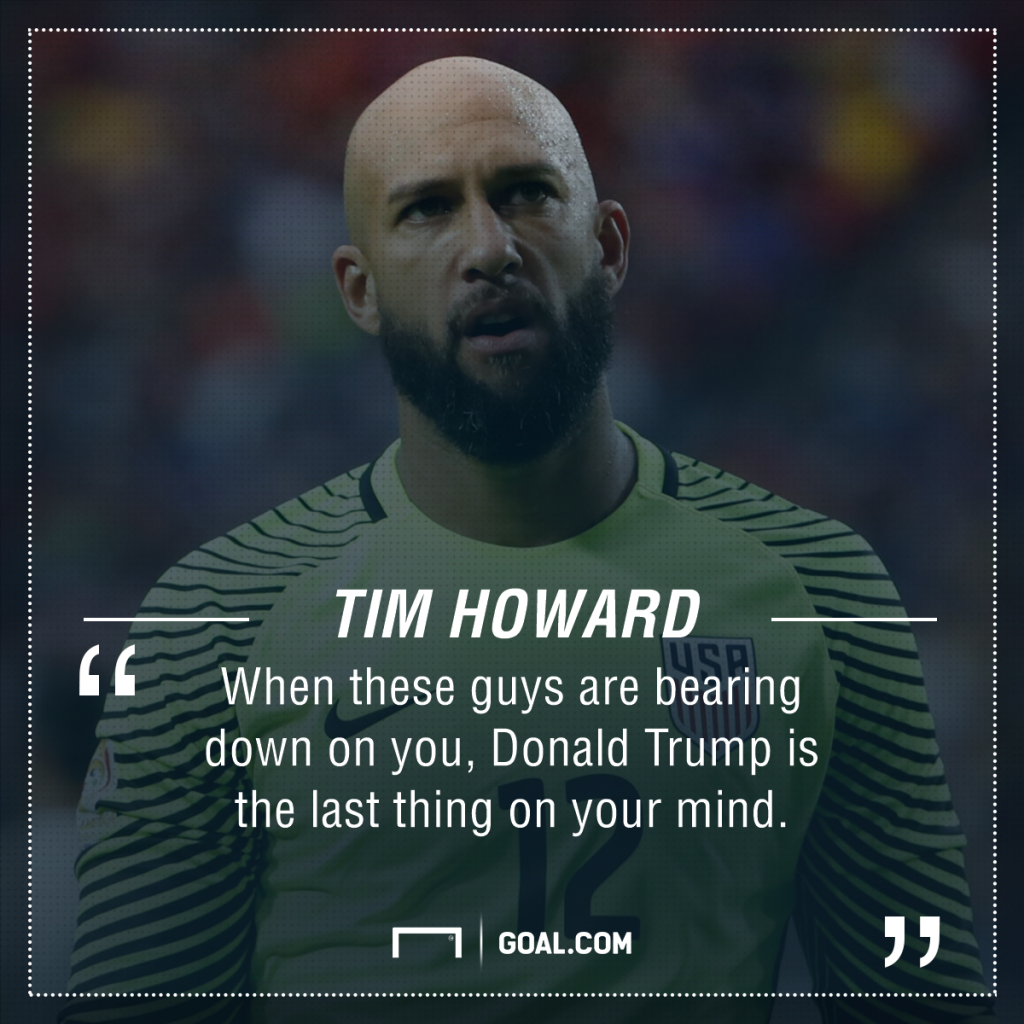 Tim Howard playing surface