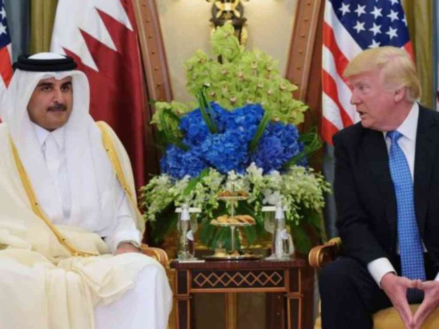 Mr Trump met Qatar's Emir Sheikh Tamim Bin Hamad Al Than in May but on Tuesday accused the country via Twitter of funding extremism. AGENCIES