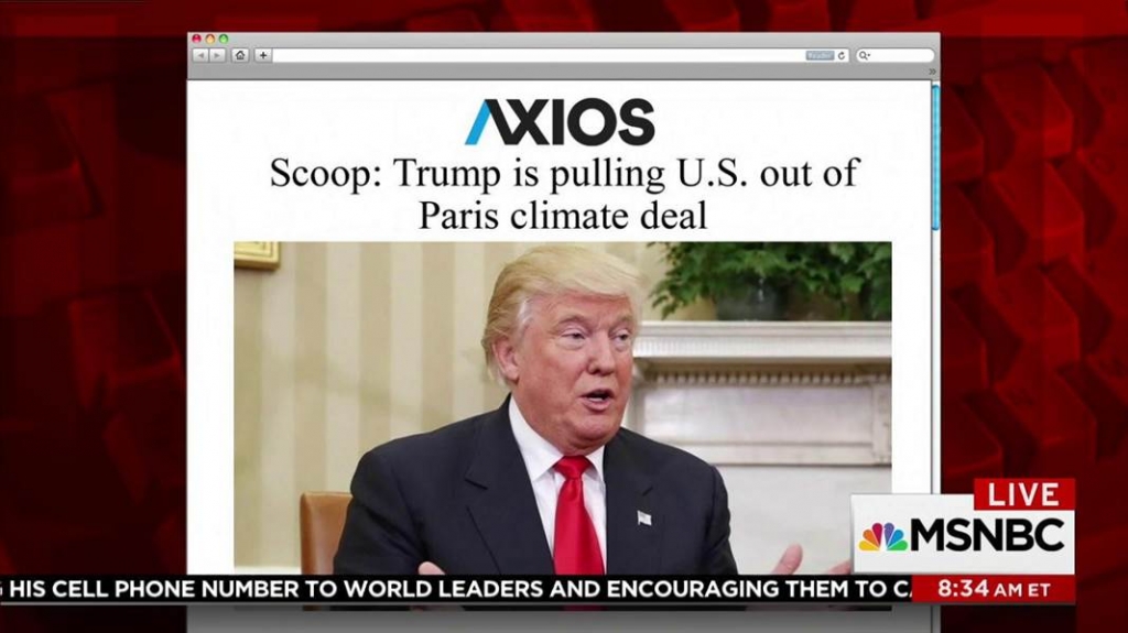 Trump expected to withdraw from Paris climate deal, reports say