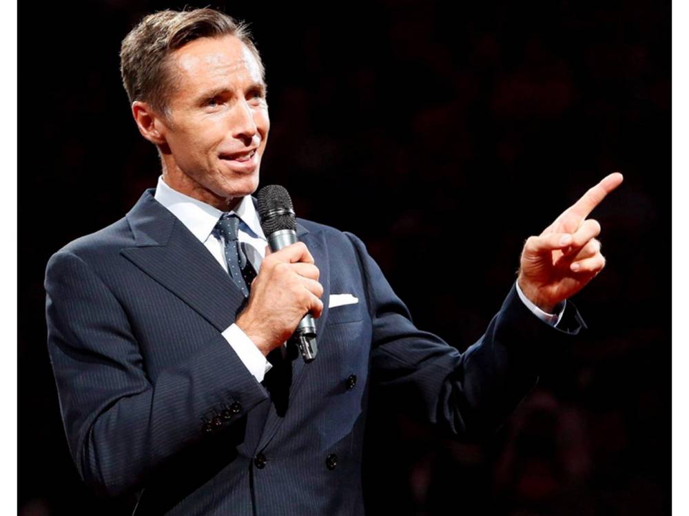 Retired NBA star Steve Nash who grew up in Victoria