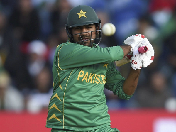 Sarfraz Ahmed in action against Sri Lanka