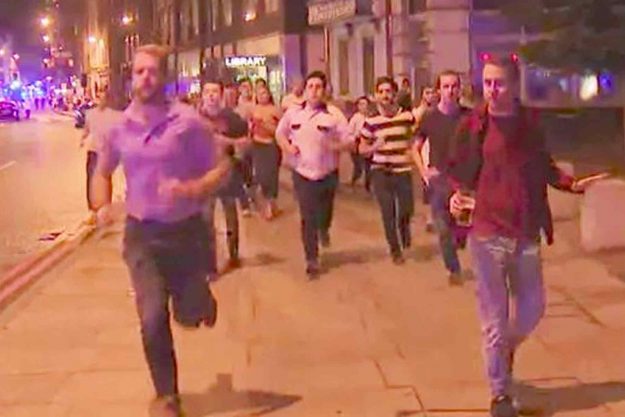 Fatalities reported after people run down by van at London Bridge; stabbings at nearby cafe