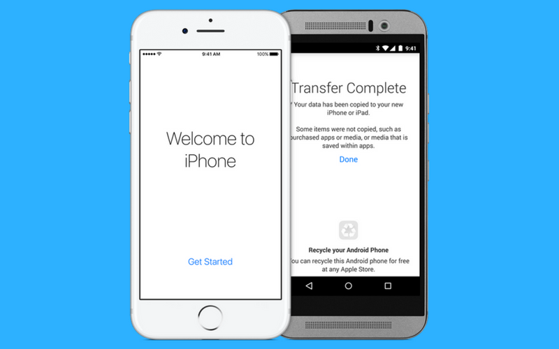 You can transfer your Google account from Android to iOS