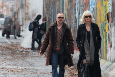 James Mc Avoy and Charlize Theron star in the film “Atomic Blonde.”