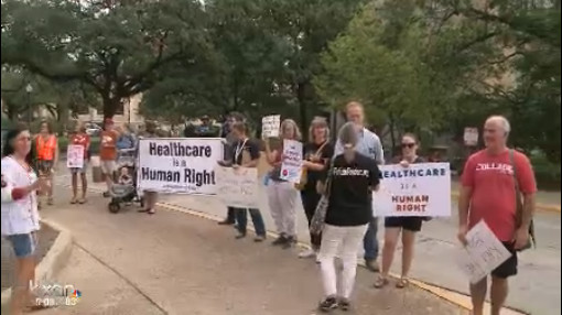 Health bill protest