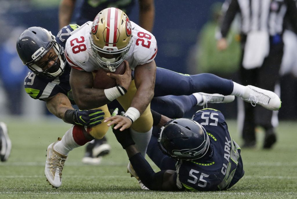 APTOPIX 49ers Seahawks Football