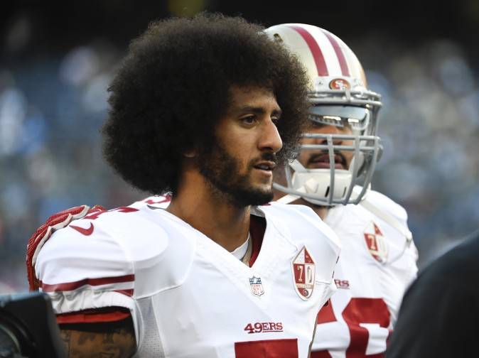 San Francisco 49ers quarterback Colin Kaepernick walks off the field after warm ups before an NFL preseason football game against the San Diego Chargers in San Diego on Sept. 1 2016