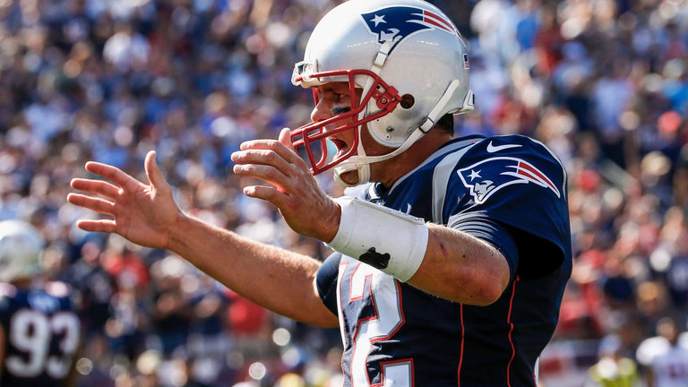 Tom Brady has had a terrific start to the season though his Patriots team have struggled