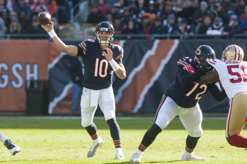 Bears quarterback Mitch Trubisky was drafted No. 2 overall last year. | Ashlee Rezin  Sun-Times