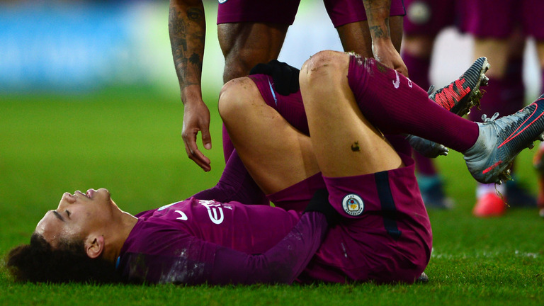 Man City confirm Sane ankle ligament damage