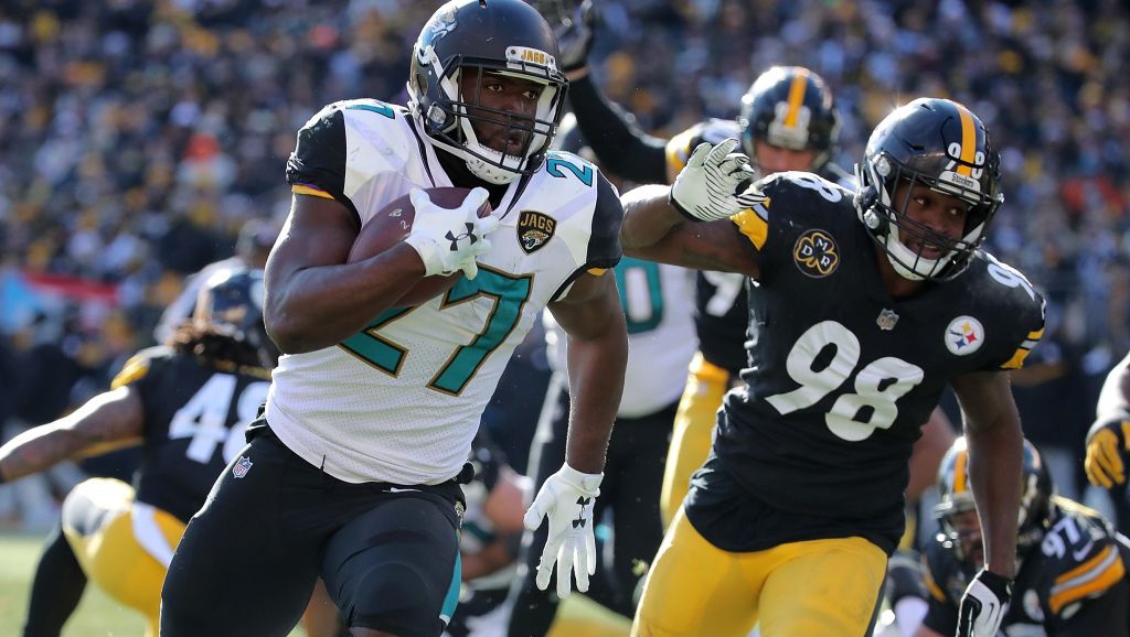 Getty										Leonard Fournette ran for two touchdowns early against Pittsburgh