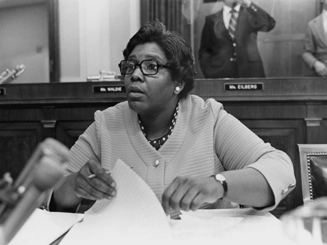 American congresswoman Barbara Jordan from Texas on the House Judiciary Committee during a hearing on the impeachment of President Richard Nixon Washingon D.C. July 1974