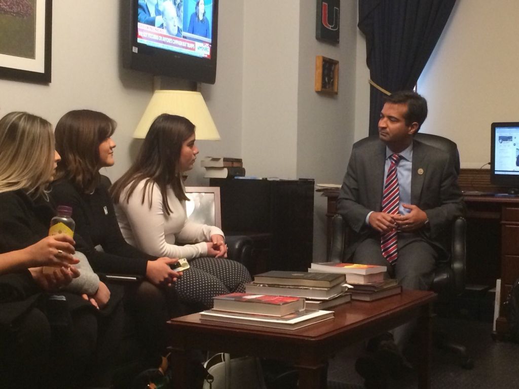 Local residents meet with U.S. Rep. Carlos Curbelo in Washington to discuss DACA