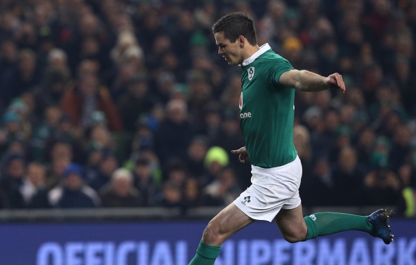 Ireland's Johnny Sexton takes a penalty kick during the Autumn International match at the Aviva Stadium Dublin