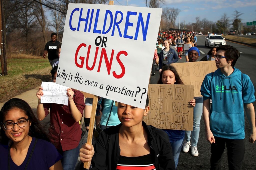 People from across Florida joined a rally by Stoneman Douglas pupils