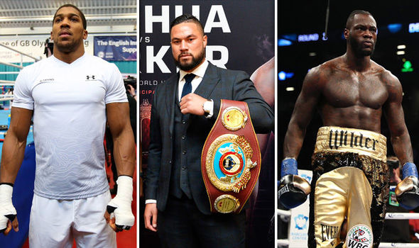 Anthony Joshua Joseph Parker Deontay Wilder