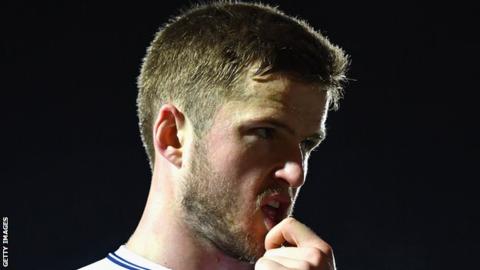 Close-up of Tottenham midfielder Eric Dier