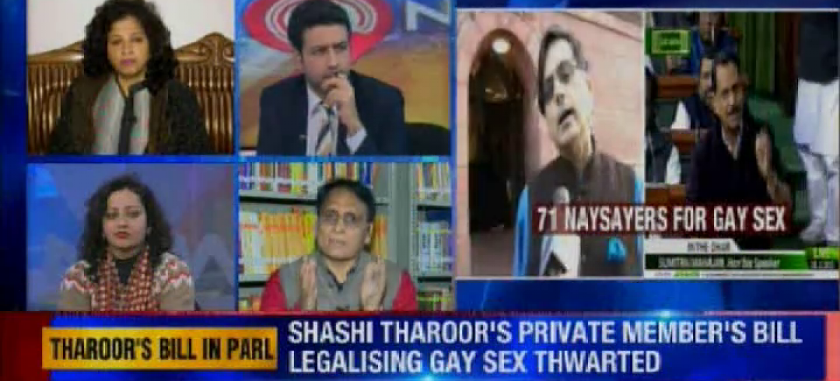 Shashi Tharoor’s bill to decriminalise consensual sex defeated in Lok Sabha