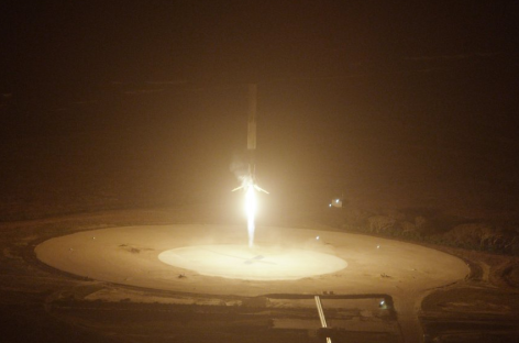 SpaceX rocket makes historic landing