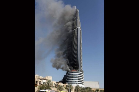 Dubai hotel fire: Mum carried down 15 flights of stairs by son