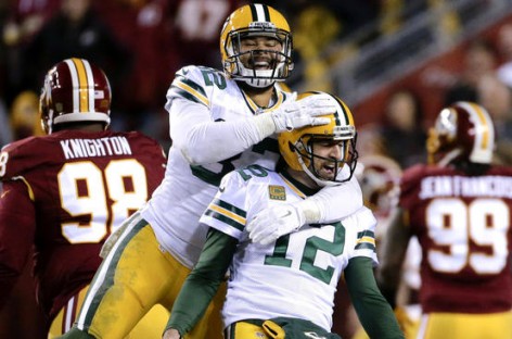 After slow start, Rodgers, Packers overwhelm Redskins 35-18