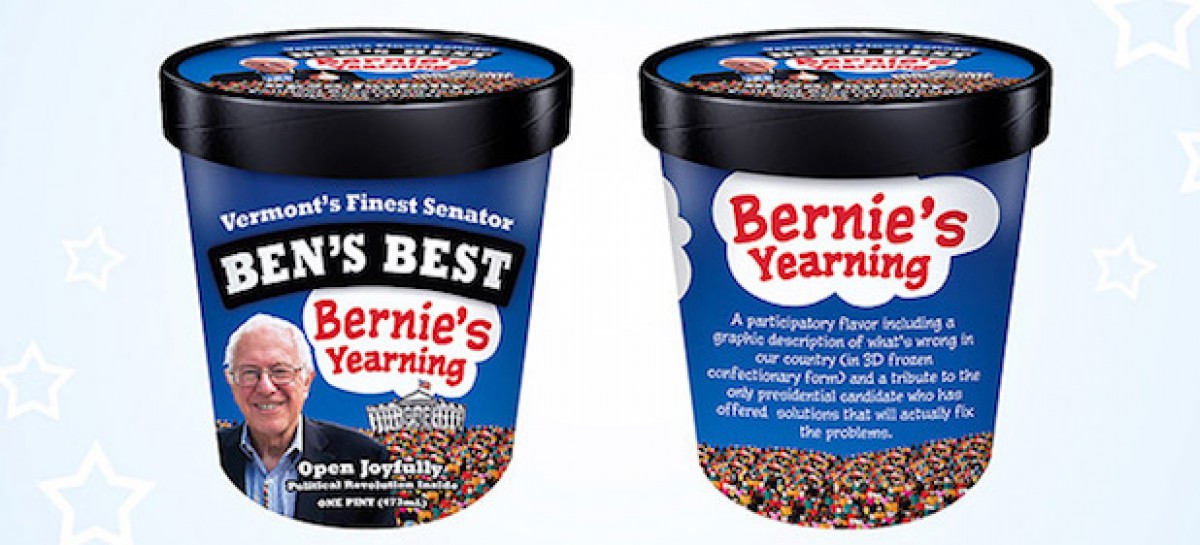 Ben & Jerry’s founder gives Sanders an ice cream