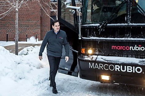 Rubio Iowa closing argument attacks Clinton, not GOP rivals