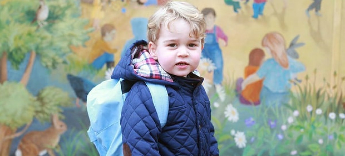 Britain’s Prince George starts nursery school