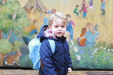 Britain’s Prince George starts nursery school