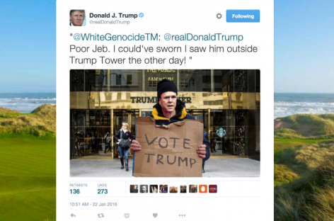 Donald Trump ‘White Genocide’ Tweet Sparks Intense Backlash Against The GOP Frontrunner