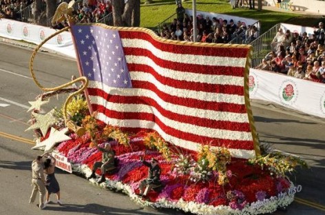 ‘Trump is disgusting’ written in sky over Rose Parade