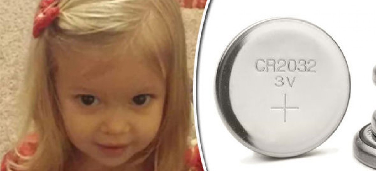 Girl, 2, dies after swallowing battery