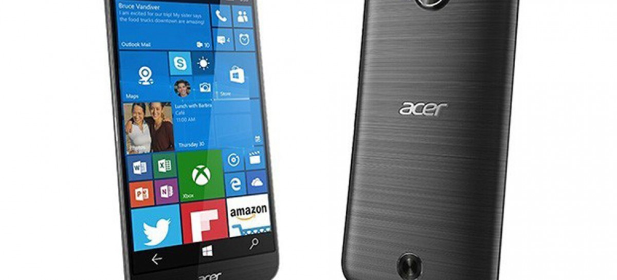 Meet Acer’s good looking Windows 10 phone and cut-price Android slate