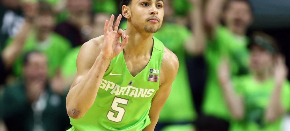 Tipped pass leads to Michigan State alley-oop vs Maryland